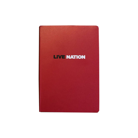Live Nation Horizontal Logo Essential 6" x 8.5" Red Notebook